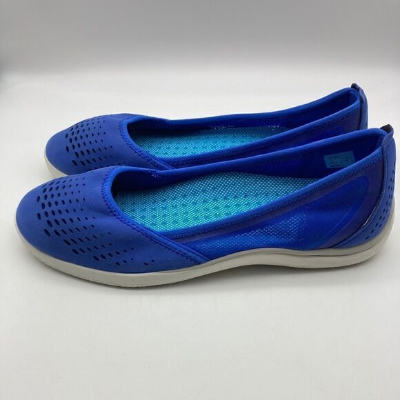 Lands’End Women’s Water Ballet Flats Blue Color Size 9B Like New - Picture 3 of 9
